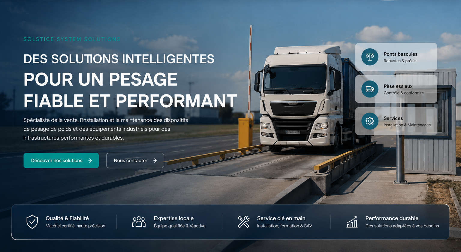 Solstice System Solutions - des solutions intelligentes pour un pesage fiable et performant